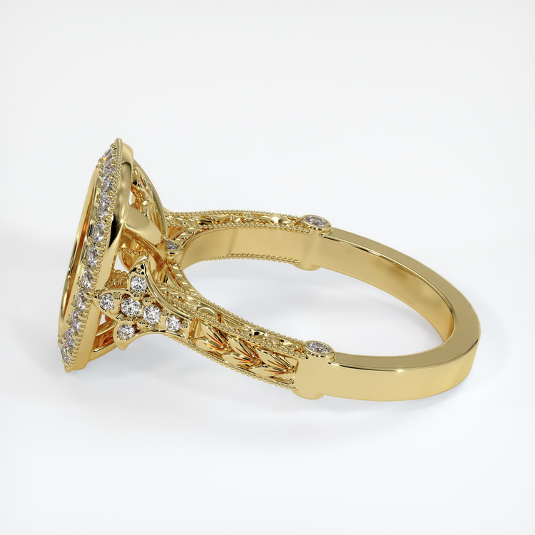18K Yellow Gold Antique Style Ring Setting