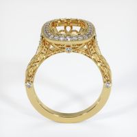 18K Yellow Gold Antique Style Ring Setting Image