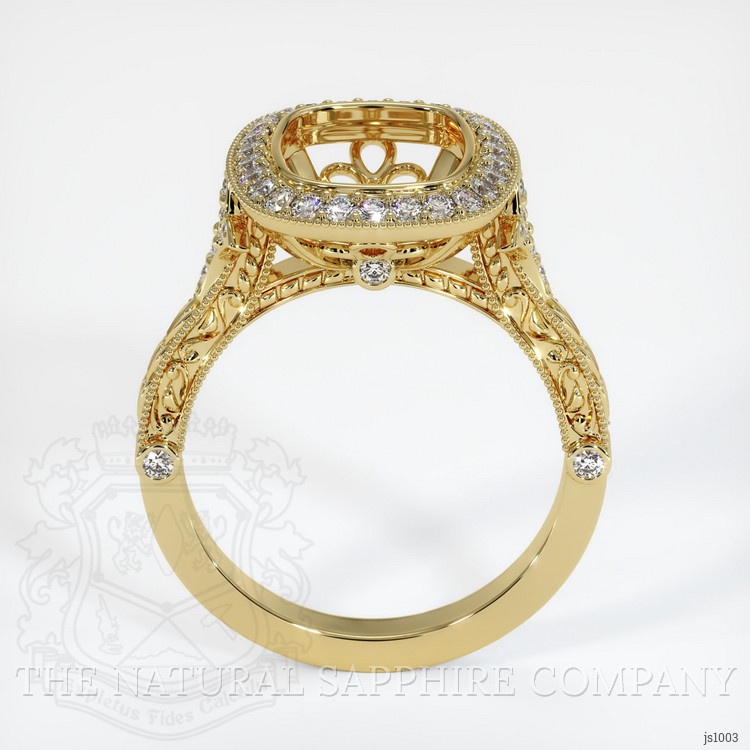 18K Yellow Gold Antique Style Ring Setting