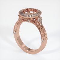 14K Rose Gold Antique Style Ring Setting Video