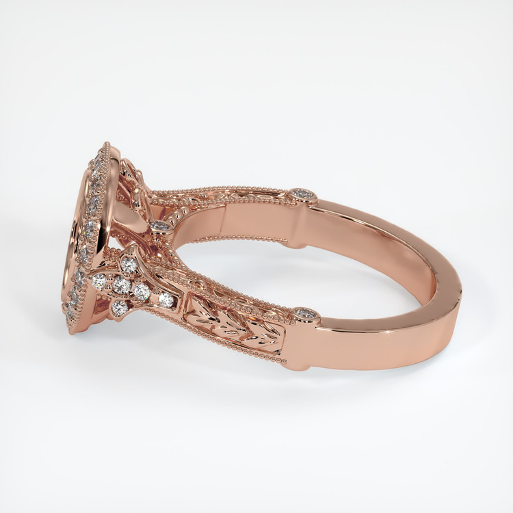 14K Rose Gold Antique Style Ring Setting