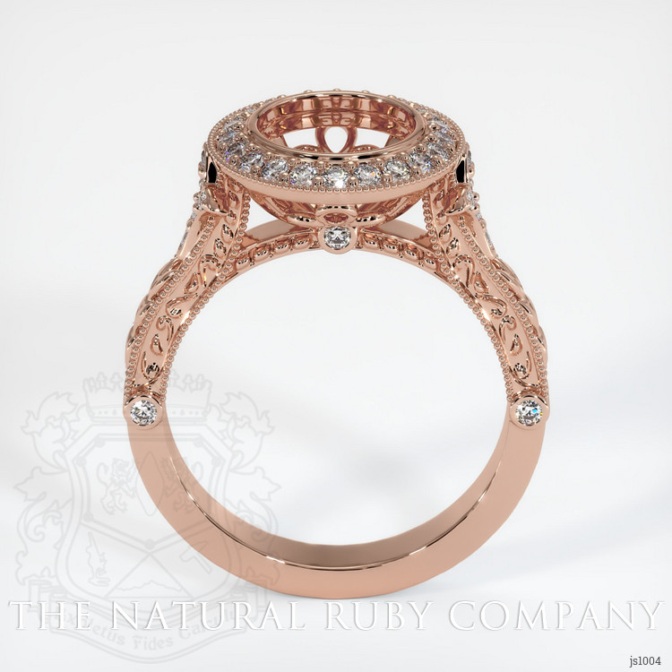 14K Rose Gold Antique Style Ring Setting