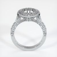14K White Gold Antique Style Ring Setting Image