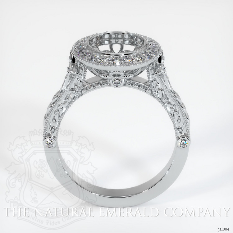 18K White Gold Antique Style Ring Setting