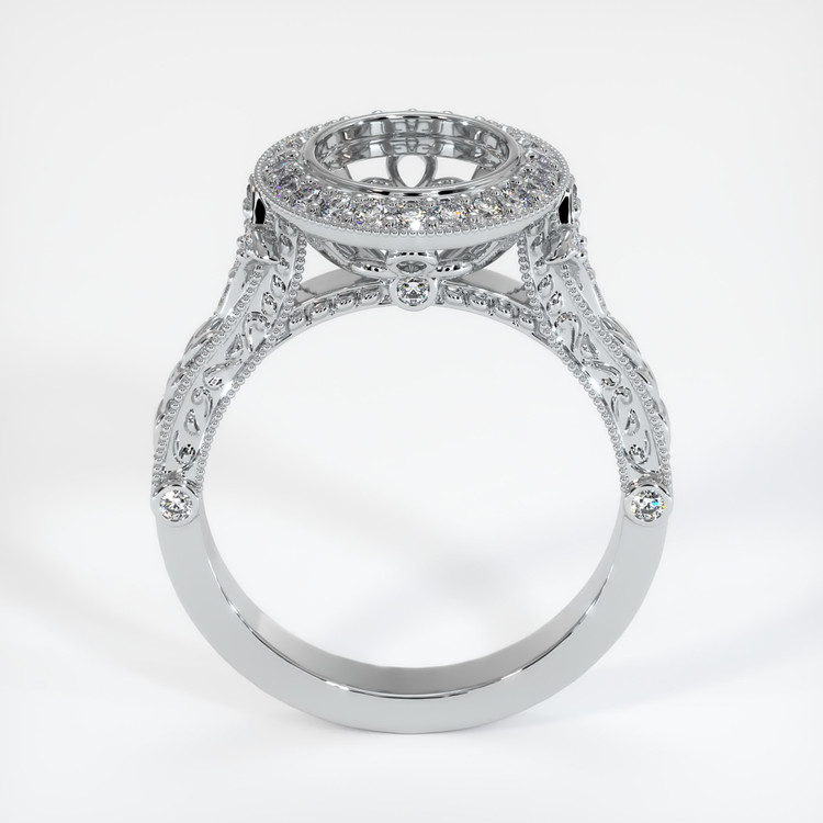 18K White Gold Antique Style Ring Setting
