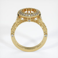 10K Yellow Gold Antique Style Ring Setting Image