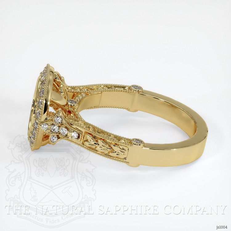 14K Yellow Gold Antique Style Ring Setting