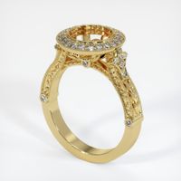 18K Yellow Gold Antique Style Ring Setting Video