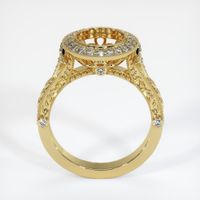 18K Yellow Gold Antique Style Ring Setting Image