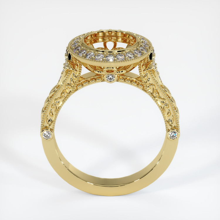 18K Yellow Gold Antique Style Ring Setting
