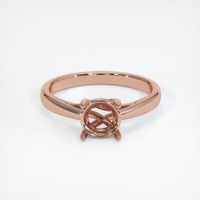 14K Rose Gold Pave Ring Setting Image