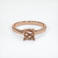 18K Rose Gold Pave Ring Setting Image