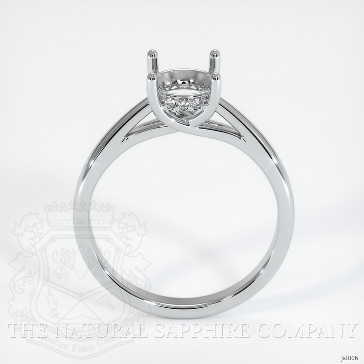 10K White Gold Pave Ring Setting