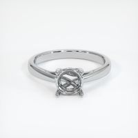 14K White Gold Pave Ring Setting Image
