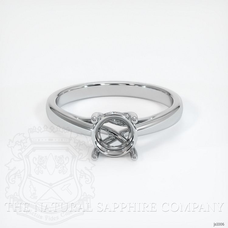 14K White Gold Pave Ring Setting