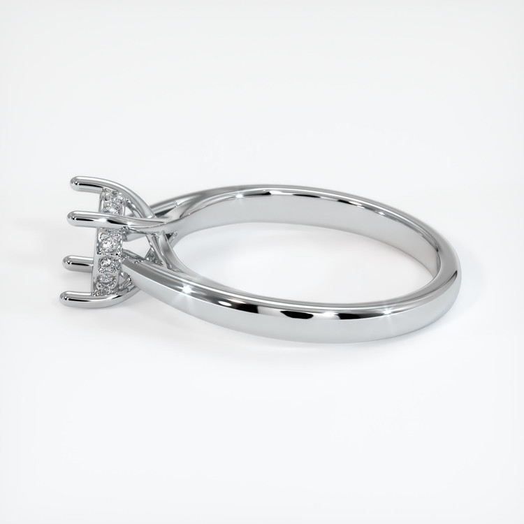 18K White Gold Pave Ring Setting