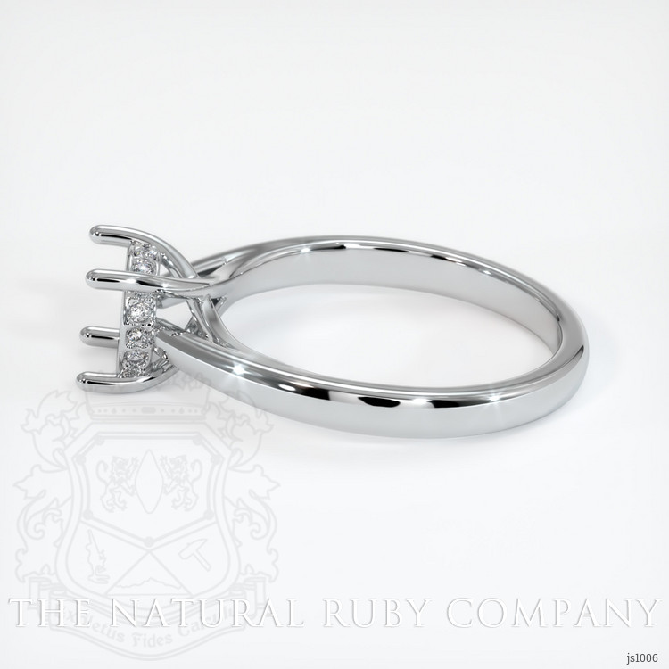 18K White Gold Pave Ring Setting