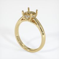 14K Yellow Gold Pave Ring Setting Video