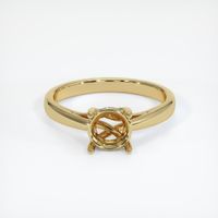 14K Yellow Gold Pave Ring Setting Image