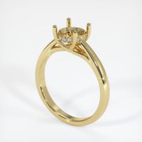 18K Yellow Gold Pave Ring Setting Video