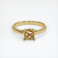 18K Yellow Gold Pave Ring Setting Image