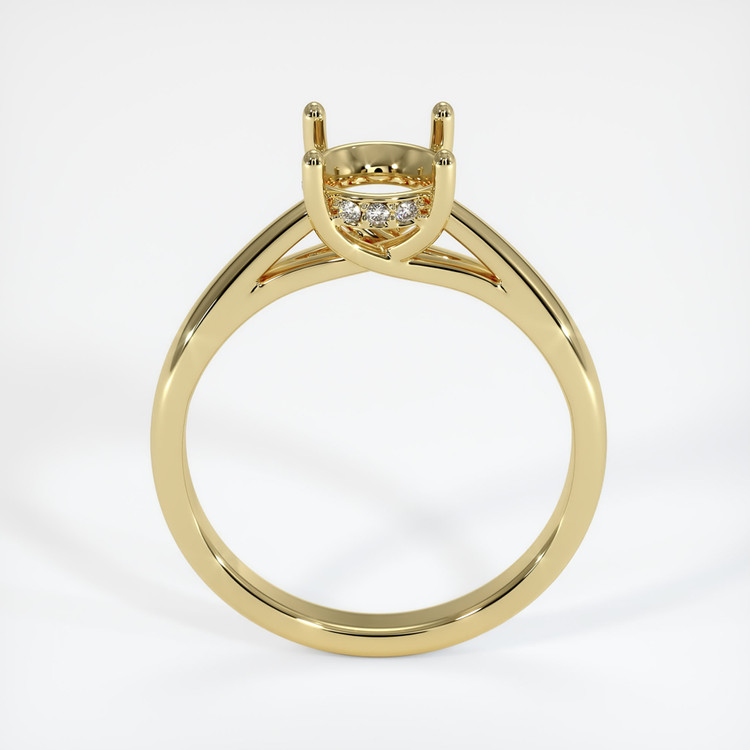 18K Yellow Gold Pave Ring Setting