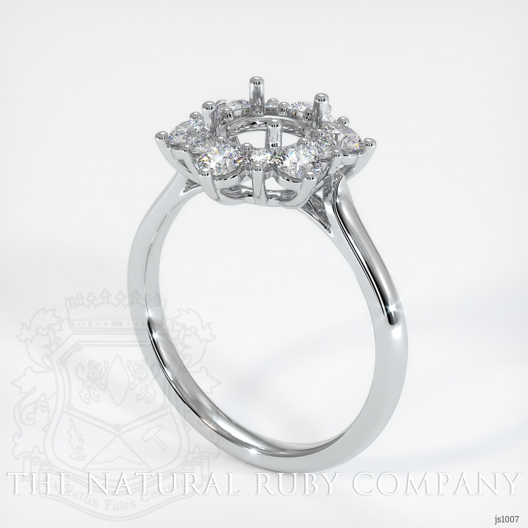 Platinum 950 Halo Ring Setting