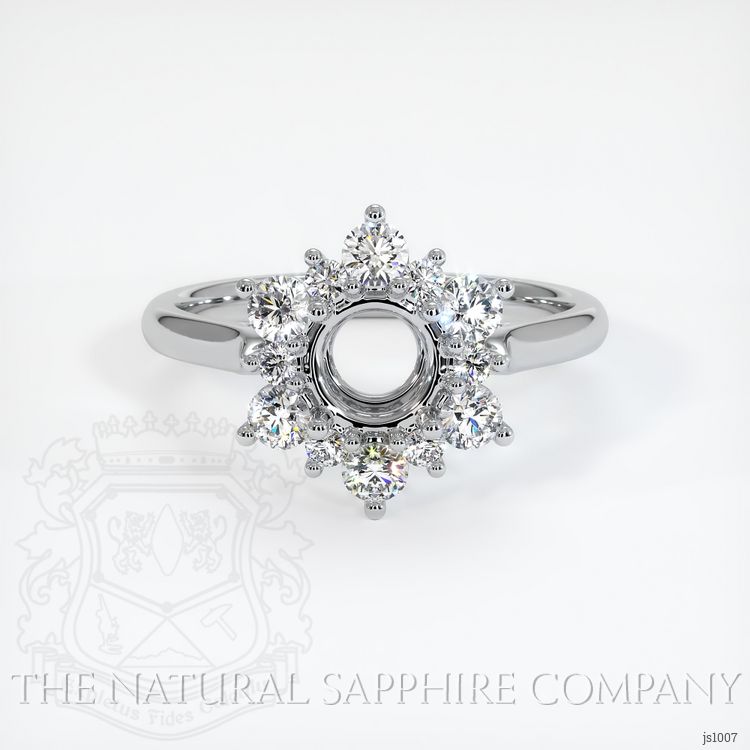 Platinum 950 Halo Ring Setting