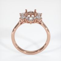 14K Rose Gold Halo Ring Setting Image