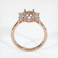 18K Rose Gold Halo Ring Setting Image