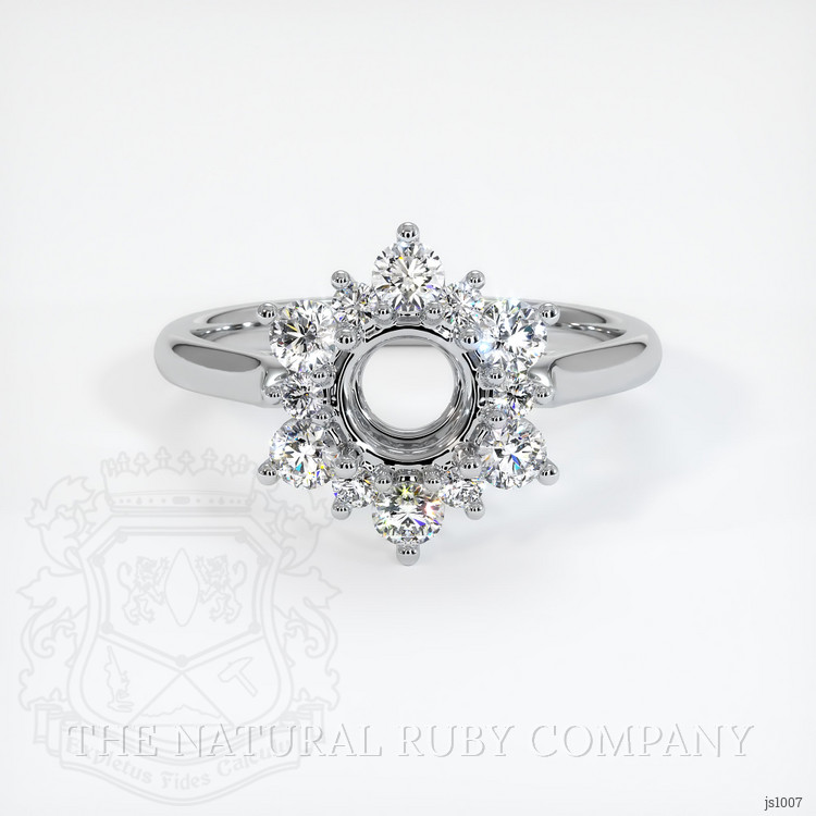Silver Halo Ring Setting
