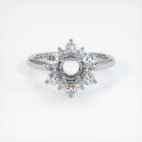 10K White Gold Halo Ring Setting Image