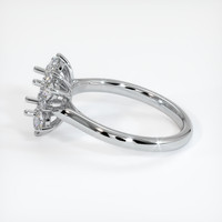 10K White Gold Halo Ring Setting Image