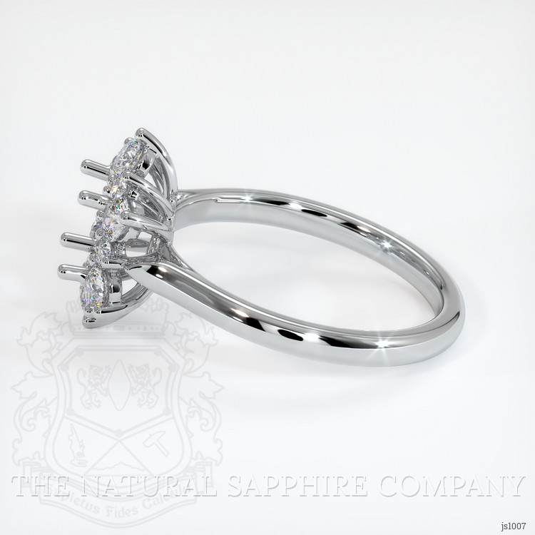 10K White Gold Halo Ring Setting