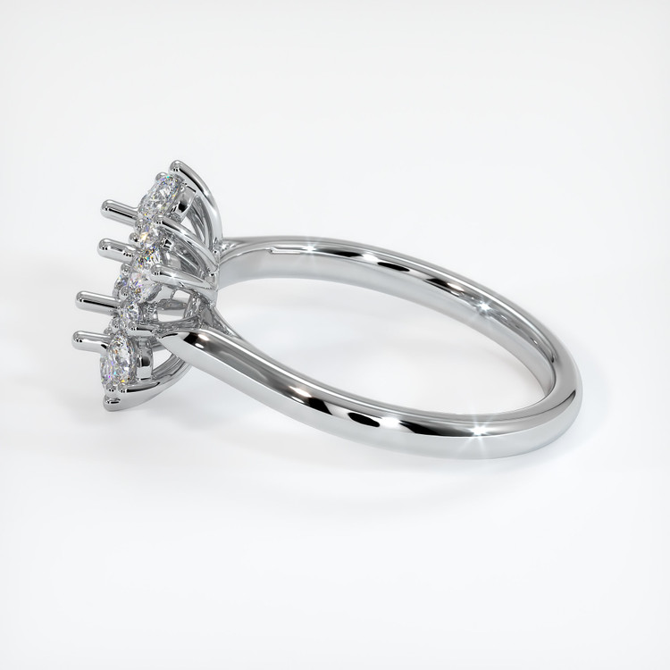 10K White Gold Halo Ring Setting