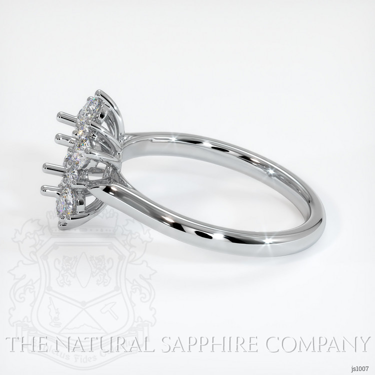 14K White Gold Halo Ring Setting