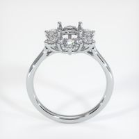 14K White Gold Halo Ring Setting Image