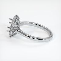 18K White Gold Halo Ring Setting Image