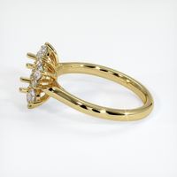 18K Yellow Gold Halo Ring Setting Image