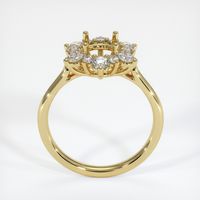 18K Yellow Gold Halo Ring Setting Image