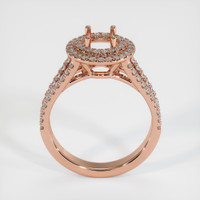 14K Rose Gold Pave Ring Setting Image