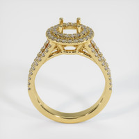 18K Yellow Gold Pave Ring Setting Image