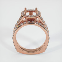 14K Rose Gold Pave Ring Setting Image