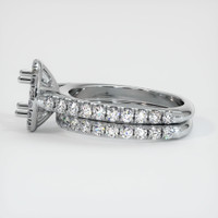 14K White Gold Pave Ring Setting Image