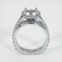 14K White Gold Pave Ring Setting Image