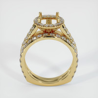 14K Yellow Gold Pave Ring Setting Image