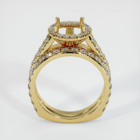 18K Yellow Gold Pave Ring Setting Image
