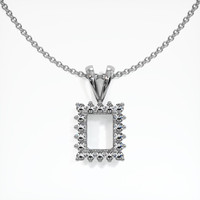 10K White Gold Halo Pendant Setting Video