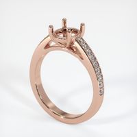 14K Rose Gold Pave Ring Setting Video