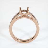 18K Rose Gold Pave Ring Setting Image